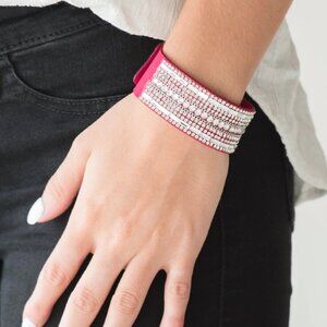 Paparazzi Jewelry Accessories - Rebel Radiance - Pink Bracelet - Vintage